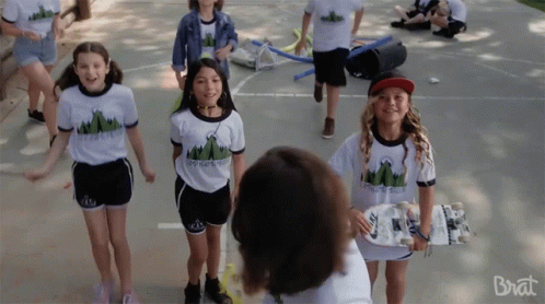 Two Girls Saying Okay I Always Wanted Summer Camp