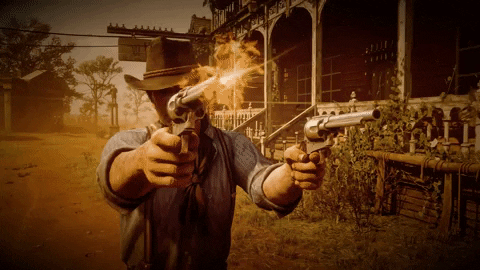 Two Guns Arthur Morgan Rdr2 GIF