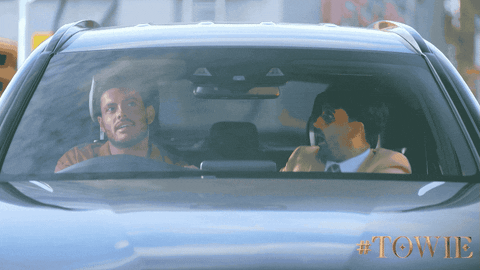 Two Guys In The Car Whisper GIF