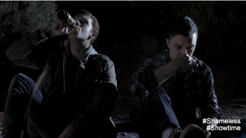 Two Guys Smoking Showtime GIF