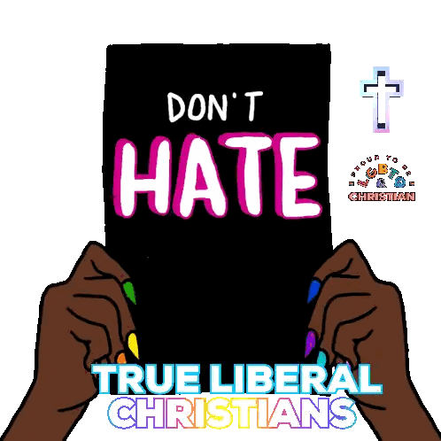 Two Hands Holding Do Not Hate Sign