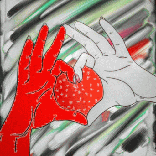 Two Hands Making A Heart Shape With Their Fingers GIF