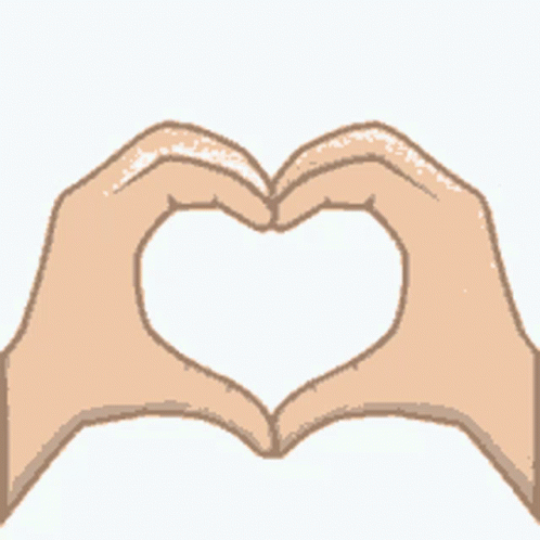 Two Hands Making A Heart Shape With Their Fingers GIF