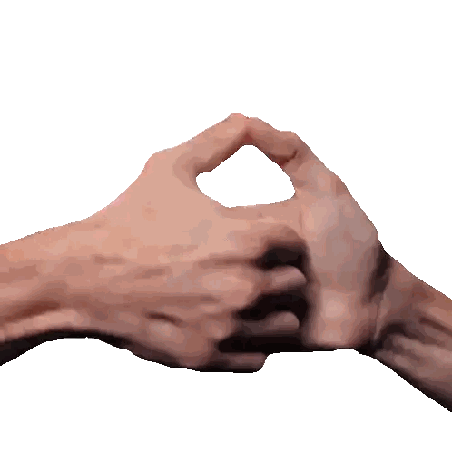 Two Hands Making Triangle