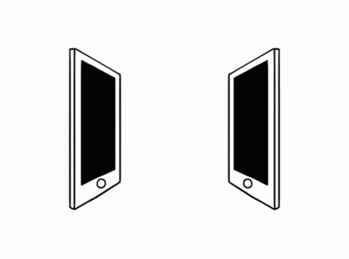 Two Hands Shaking Through Cell Phone