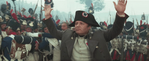 Two Hands Up Napoleon Meme GIF