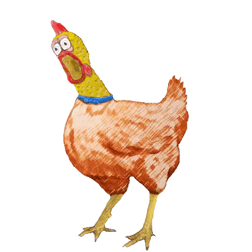 Two-Headed Chicken Drawing