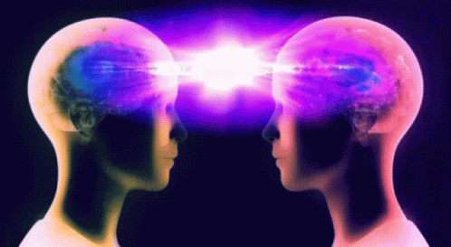 Two Heads Looking at Each Other