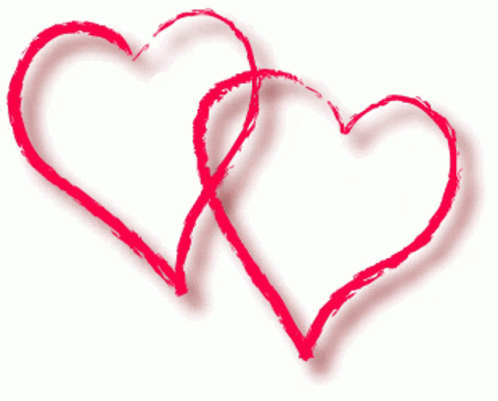 Two Hearts With The Words " I Love You " On Them GIF