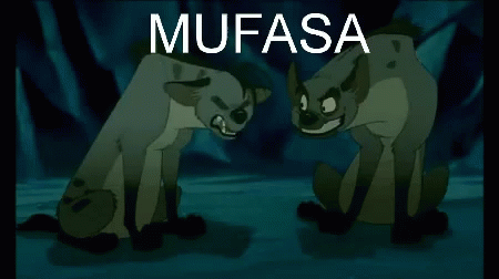 Two Hyenas Saying Mufasaa Otra Vez