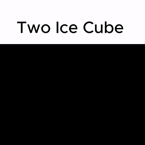 Two Ice Cubes Side by Side