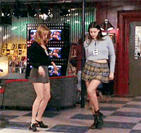 Two Ladies Doing Bad Dancing At The Club GIF