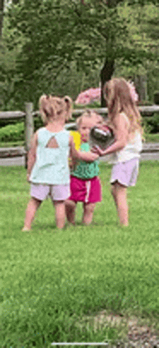 Two Little Girl Bully GIF