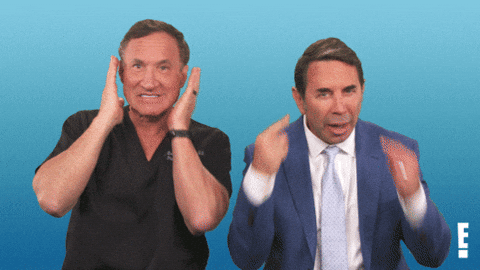 Two Man Ear Plugs Their Ears Together GIF