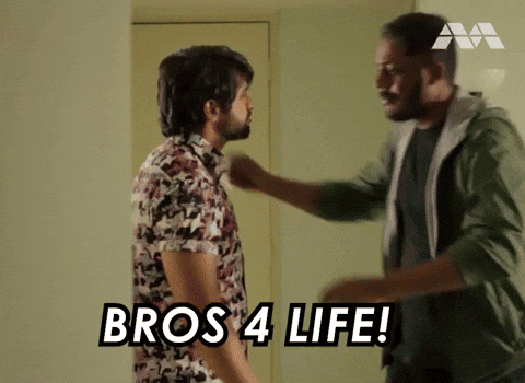 Two Man Hugging Love You Man GIF