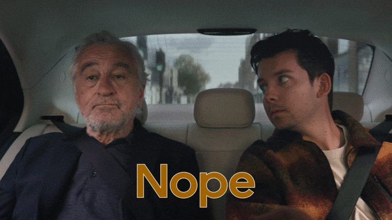 Two Man Talking Inside Uber Drive GIF