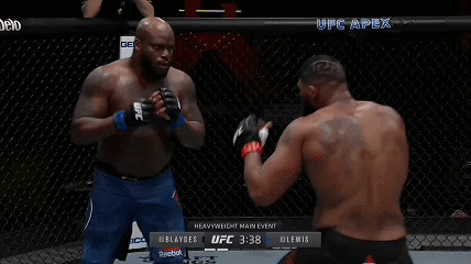 Two Men Are Fighting In A Boxing Ring With The Words Curtis Was Winning On The Bottom GIF