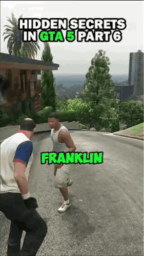 Two Men Are Playing A Video Game Called Hidden Secrets In Gta 5 Part 6 Franklin GIF