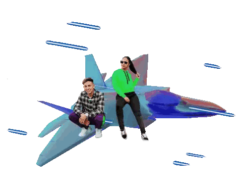 two men are sitting on a jet with the name @rvssian written below them