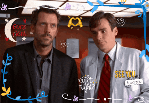 Two Men Are Standing Next To Each Other And One Has A Name Tag That Says Tomorrow GIF