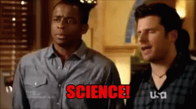 Two Men Are Standing Next To Each Other And One Of Them Is Saying Science ! GIF