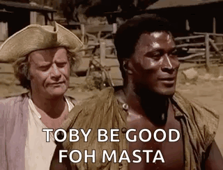 Two Men Are Standing Next To Each Other And One Of Them Is Wearing A Hat And The Other Is Without A Shirt . GIF