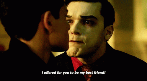 Two Men Are Standing Next To Each Other And One Of Them Says I Offered For You To Be My Best Friend ! GIF