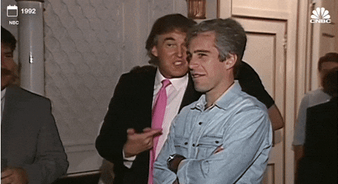 Two Men Are Standing Next To Each Other With The Date 1992 On The Bottom GIF