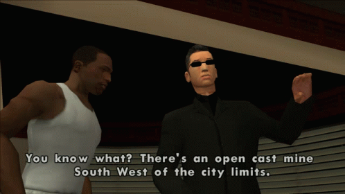 Two Men Are Talking In A Video Game And One Of Them Says " You Know What " GIF