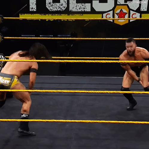 Wrestling Men With Reign Belt GIF
