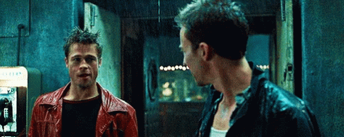 Two Men At Payphone Saying Telephone GIF