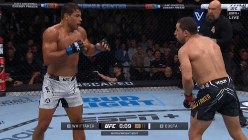 Two Men Boxing Ring Bud Light Ad GIF