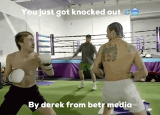 Two Men Boxing You Just Got Knocked Out