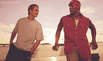 Two Men By Water With Completely GIF