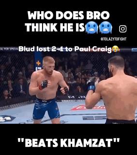 Two Men Cage Fighting Who Does Bro Think He Is Beats Khamzat GIF