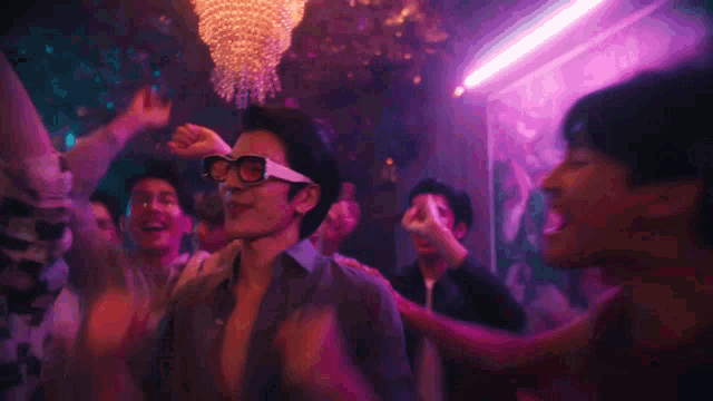 Two Men Dance Party Showdown GIF