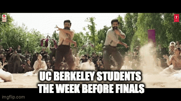 Two Men Dancing UC Berkeley Students Week Before Finals