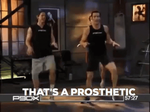 Two Men Dancing with That's a Prosthetic