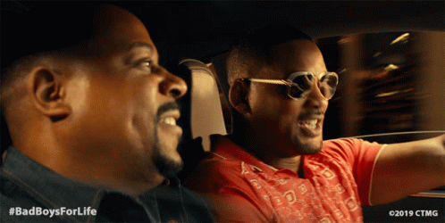Two Men Driving Car Bad Boys For Life