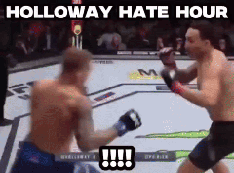 Two Men Fighting Boxing Ring Holloway Hate Hour GIF