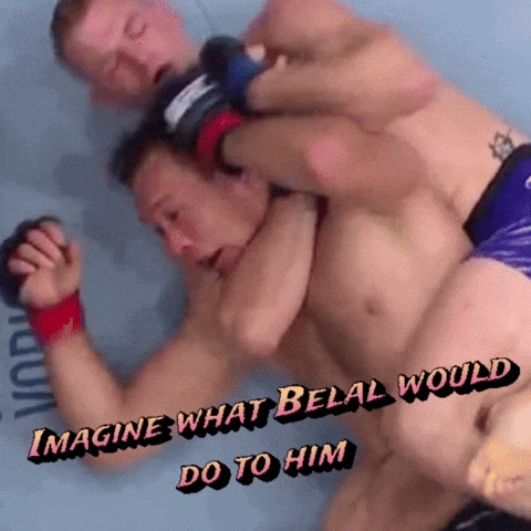 Two Men Fighting Imagine What Belal Would Do GIF