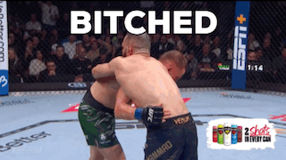 Two Men Fighting In Boxing Ring GIF
