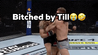 Two Men Fighting In Boxing Ring Bitches By Till GIF