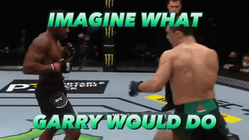 Two Men Fighting In Ring Imagine What Garry Would Do GIF
