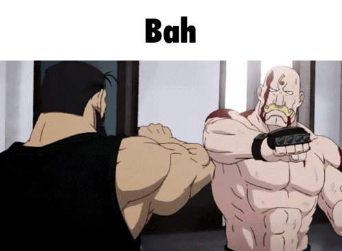 Two Men Fighting With Bah