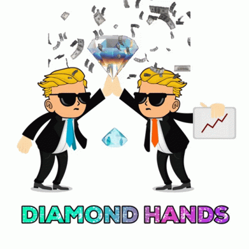Two Men High Fiving Diamond Hands