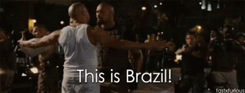 Two Men Hugging This Is Brazil GIF
