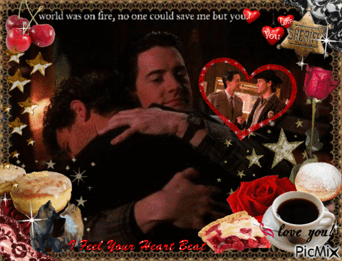 Two Men Hugging World Was On Fire No One Could Save Me But You GIF