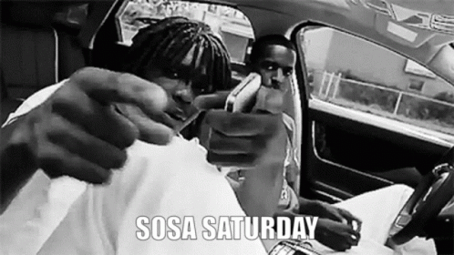 Two Men in a Car Sosa Saturday