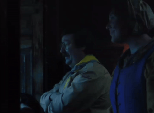 Two Men In A Dark Room With The Words And That 'D Be Fair Enough Mate Below Them GIF
